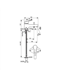 MITIGEUR B/DOUCHE MONOTROU OLYOS 2