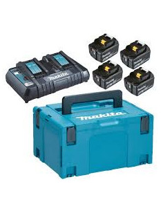 Makita pack 4 batterie+chargeur double