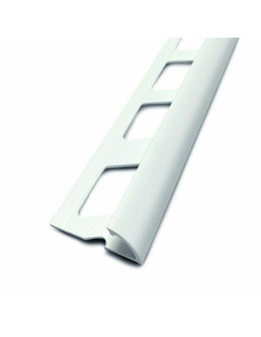 Baguette 1/4 rond pvc blanc 10mm - 2.5ml